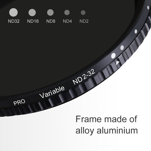 K&F Concept 72mm VND ND2-ND32 (1-5 Stop) Variable ND Filter NO X Spot Nanotec Ultra-Slim Weather-Sealed KF01.1803V1 - 8